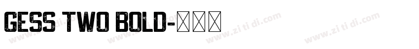 GESS TWO BOLD字体转换